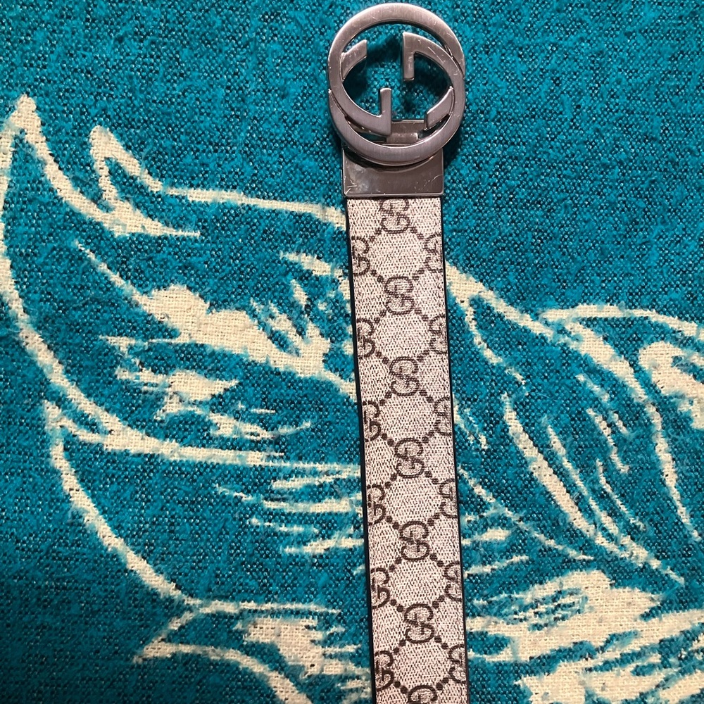 Gucci Style Reversible Leather Belt NEW - Picture 3 of 12